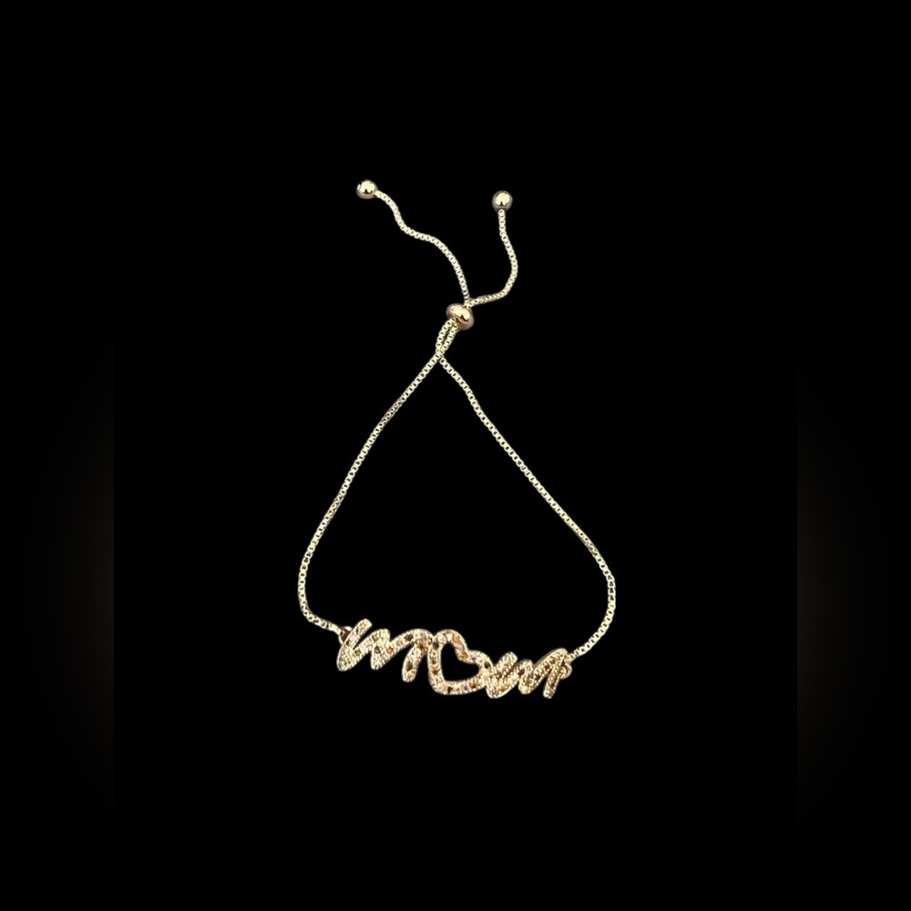 💘18k Rose Gold Plated “MOM” Bracelet